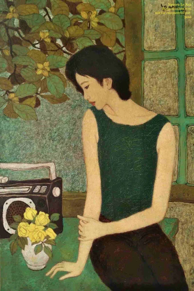 Someone might secretly fall in love with the girl in the artist's paintings - "Old Melodies"